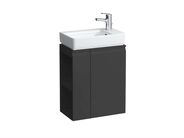 Laufen Pro S Umyvadlová skříňka s dvířky a boční policí vlevo, 47x28x61 cm, grafit mat
