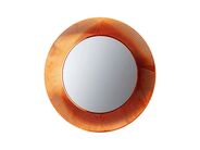 Laufen Kartell by Laufen Zrcadlo v rámu, průměr 78 cm, oranžová