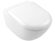 Villeroy & Boch Antao závěsné WC, 37x56 cm, bez vnitřního okraje, TwistFlush, CeramicPlus, Stone White