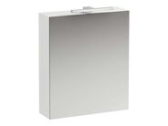 Laufen Base Zrcadlová skříňka s LED osvětlením, 70x60x19 cm, 1 dvířka, panty vpravo, matná bílá