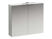 Laufen Base Zrcadlová skříňka s LED osvětlením, 70x80x19 cm, 2 dvířka, matná bílá