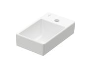 Villeroy & Boch Avento Umývátko 360x220 mm, bez přepadu, otvor pro baterii vpravo, CeramicPlus, Stone White