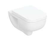 Geberit Selnova Square závěsný klozet 54 cm, hluboké splachování, TurboFlush, sedátko, bílá