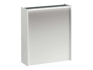 Laufen Lani Zrcadlová skříňka s LED osvětlením, 71x62x21 cm, 1 dvířka, panty vlevo, matná bílá