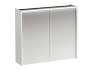 Laufen Lani Zrcadlová skříňka s LED osvětlením, 71x82x21 cm, 2 dvířka, matná bílá