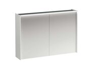 Laufen Lani Zrcadlová skříňka s LED osvětlením, 71x102x21 cm, 2 dvířka, matná bílá