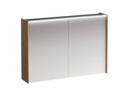 Laufen Lani Zrcadlová skříňka s LED osvětlením, 71x102x21 cm, 2 dvířka, dub