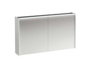 Laufen Lani Zrcadlová skříňka s LED osvětlením, 71x122x21 cm, 2 dvířka, matná bílá
