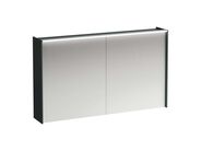 Laufen Lani Zrcadlová skříňka s LED osvětlením, 71x122x21 cm, 2 dvířka, šedá