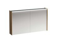 Laufen Lani Zrcadlová skříňka s LED osvětlením, 71x122x21 cm, 2 dvířka, dub