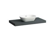 Laufen Lani Deska pod umyvadlo, 99 cm, středový výřez, šedá