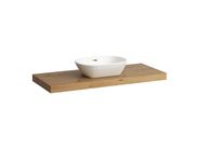 Laufen Lani Deska pod umyvadlo, 118 cm, středový výřez, dub