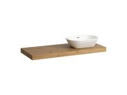 Laufen Lani Deska pod umyvadlo, 118 cm, výřez vpravo, dub