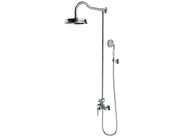 OMNIRES Armance Sprchový set s baterií, průměr 23 cm, chrom