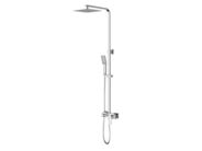 OMNIRES Baretti Sprchový set s baterií, 20x20 cm, 3 proudy, chrom