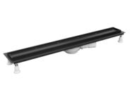 OMNIRES Lowfix Sprchový žlab 60 cm, s roštem, černá