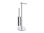 OMNIRES Modern Project Držák toaletního papíru a WC štětky, chrom