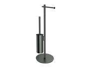 OMNIRES Modern Project Držák toaletního papíru a WC štětky, kartáčovaný grafit