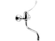 Aqualine AQUALINE 35 nástěnná baterie, rozteč 100mm, lékařská páka, ramínko S, 177mm, chrom