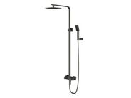 OMNIRES Parma Sprchový set s baterií, 20x20 cm, 3 proudy, kartáčovaný grafit