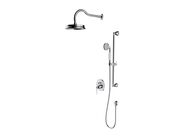 OMNIRES Armance Sprchový set s baterií pod omítku, s tělesem, průměr 22,5 cm, chrom