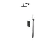 OMNIRES Contour Sprchový set s termostatem pod omítku, s tělesem, průměr 25 cm, kartáčovaný antracit