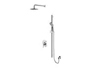 OMNIRES Y Sprchový set s baterií pod omítku, s tělesem, průměr 20 cm, 5 proudů, chrom