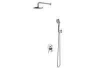 OMNIRES Y Sprchový set s baterií pod omítku, s tělesem, průměr 20 cm, 5 proudů, chrom