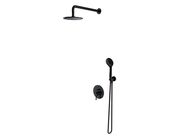 OMNIRES Y Sprchový set s baterií pod omítku, s tělesem, průměr 20 cm, černá