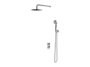 OMNIRES Y Sprchový set s termostatem pod omítku, s tělesem, průměr 25 cm, 5 proudů, chrom