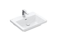 Villeroy & Boch Subway 3.0 Umyvadlo 600x470 mm, s přepadem, otvor pro baterii, CeramicPlus, Stone White