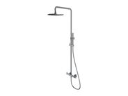 OMNIRES Y Sprchový set s baterií, průměr 25 cm, kartáčovaný nikl