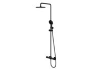 OMNIRES Y Sprchový set s termostatem, průměr 23 cm, 3 proudy, matná černá