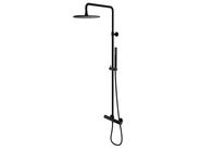 OMNIRES Y Sprchový set s termostatem, průměr 25 cm, černá