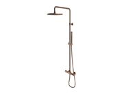OMNIRES Y Sprchový set s termostatem, průměr 25 cm, měď