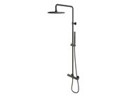 OMNIRES Y Sprchový set s termostatem, průměr 25 cm, kartáčovaný grafit