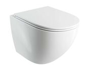 OMNIRES OTTAWA COMFORT Závěsné WC se sedátkem SoftClose, Rimless, bílá