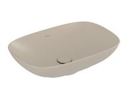 Villeroy & Boch Loop&Friends Umyvadlo na desku, 620x420 mm, s přepadem, CeramicPlus, Almond