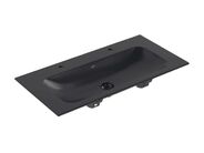 Villeroy & Boch Finion Dvojumyvadlo nábytkové 100x50 cm, bez přepadu, 2 otvory pro baterie, CeramicPlus, Pure Black