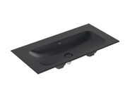 Villeroy & Boch Finion Umyvadlo nábytkové 100x50 cm, bez přepadu, bez otvoru pro baterii, CeramicPlus, Pure Black