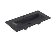 Villeroy & Boch Finion Umyvadlo nábytkové 100x50 cm, skrytý přepad, otvor pro baterii, CeramicPlus, ViFlow, Pure Black
