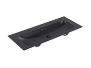 Villeroy & Boch Finion Dvojumyvadlo nábytkové 120x50 cm, bez přepadu, 2 otvory pro baterie, CeramicPlus, Pure Black