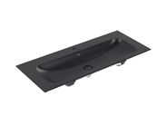 Villeroy & Boch Finion Umyvadlo nábytkové 120x50 cm, bez přepadu, otvor pro baterii, CeramicPlus, Pure Black