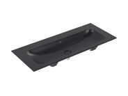Villeroy & Boch Finion Umyvadlo nábytkové 120x50 cm, bez přepadu, bez otvoru pro baterii, CeramicPlus, Pure Black