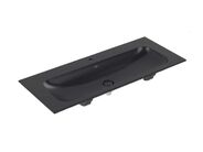Villeroy & Boch Finion Umyvadlo nábytkové 120x50 cm, skrytý přepad, otvor pro baterii, CeramicPlus, ViFlow, Pure Black