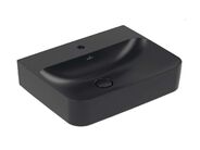 Villeroy & Boch Finion Umyvadlo 60x47 cm, bez přepadu, otvor pro baterii, CeramicPlus, Pure Black