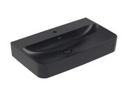 Villeroy & Boch Finion Umyvadlo 80x47 cm, bez přepadu, otvor pro baterii, CeramicPlus, Pure Black