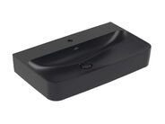 Villeroy & Boch Finion Umyvadlo 80x47 cm, skrytý přepad, otvor pro baterii, CeramicPlus, Pure Black