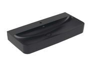 Villeroy & Boch Finion Umyvadlo 100x47 cm, bez přepadu, otvor pro baterii, CeramicPlus, Pure Black