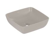 Villeroy & Boch Artis Umyvadlo na desku 41x41 cm, bez přepadu, bez otvoru pro baterii, CeramicPlus, Almond